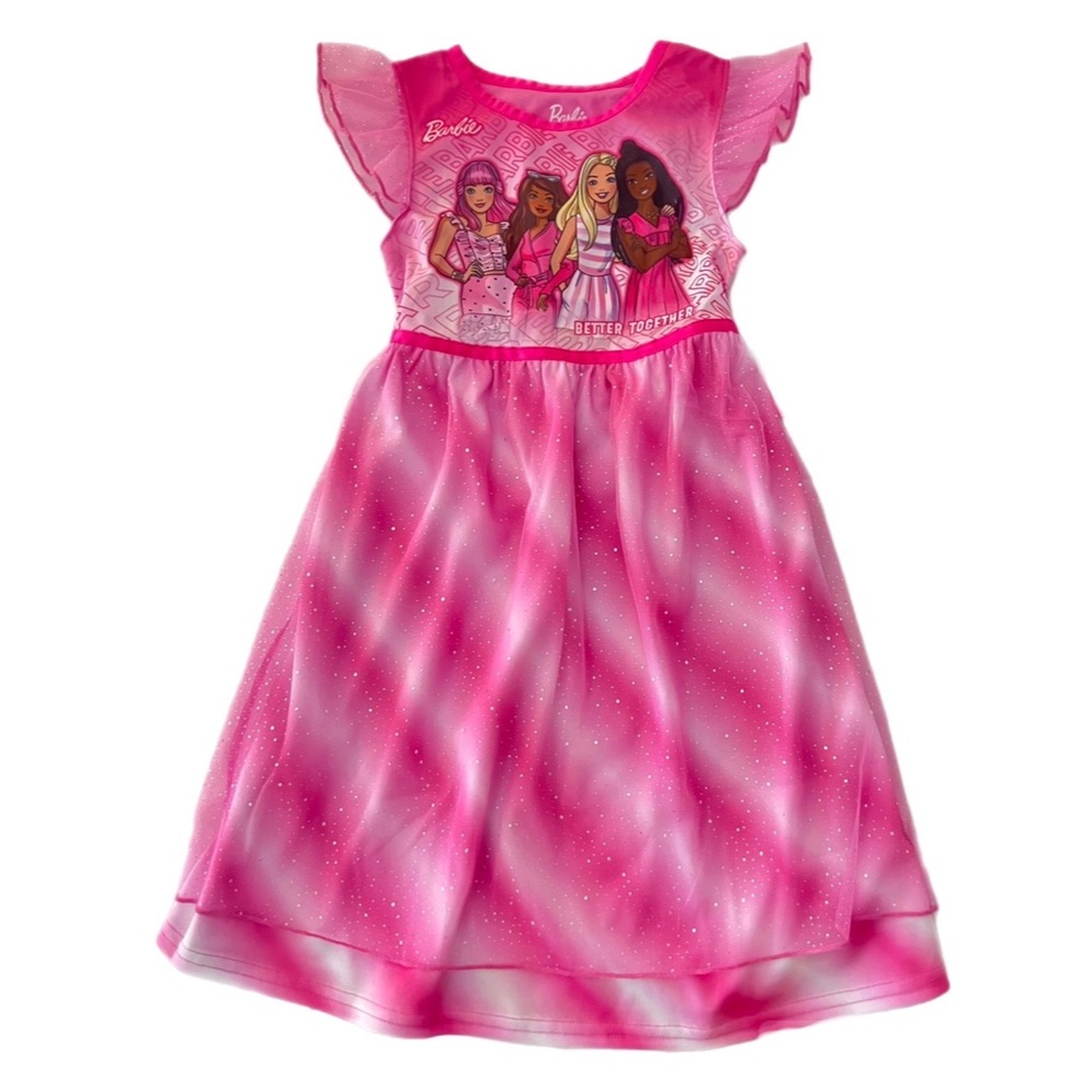 Girls 4t Barbie Night Gown